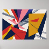 Poster Pulse fragmentée : Rythme géométrique gras (Devant)