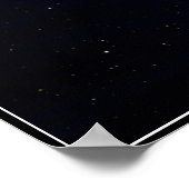 Poster Pulsor et planètes en orbite (Coin)