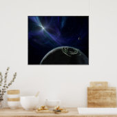 Poster Pulsor et planètes en orbite (Cuisine)