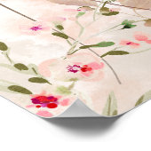 Poster Pumpkin et Bourgogne Baby Show Welcome Sign (Coin)