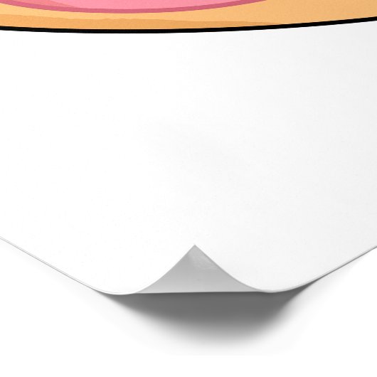 Poster Pun à beignets soyeux (Coin)