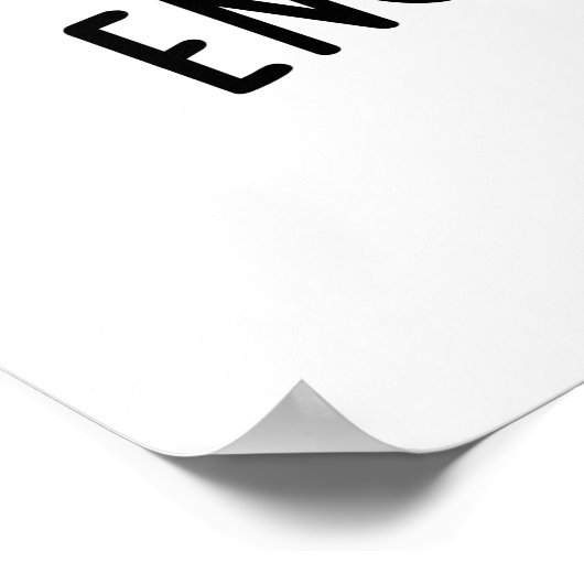 Poster Pun à menthe positif (Coin)