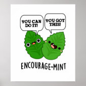 Poster Pun à menthe positif (Devant)