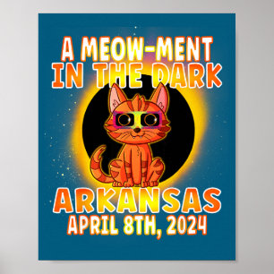 Poster Pun Chat Drôle Éclipse Solaire Totale