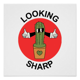 Poster Pun de cactus qui a de l'allure