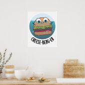 Poster Pun de cheeseburger amusant Ice-berg (Cuisine)
