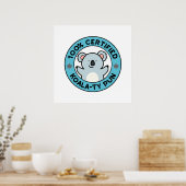 Poster Pun de koala drôle certifié 100% de qualité Koala- (Cuisine)