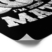 Poster Pun haltérophilie Shhh I'm Doing Math Workout Weig (Coin)