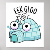 Poster Pun Igloo Drôle Eek-gloo (Devant)