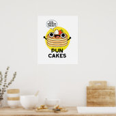 Poster Puncakes Drôle Pancake Pun (Cuisine)