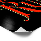 Poster Punch de rhum Art nouveau (Coin)