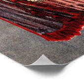 Poster Punch et Judy Puppets Illustration rétractée (Coin)