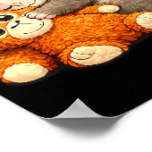 Poster Punch the monkey cuddling stuffed animal meme (Coin)