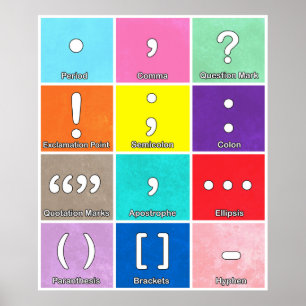 Poster punctiemarkeringen raster