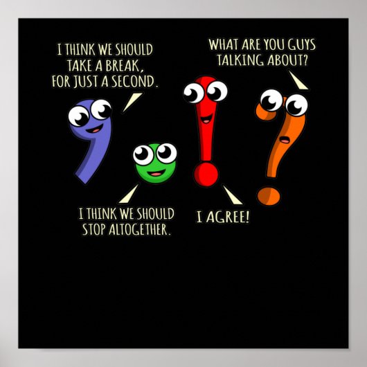 Poster Punctuation Marks English Language Teacher (Devant)