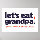 Poster Punctuation saves lives (Devant)