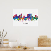Poster Pune Maharashtra Skyline (Cuisine)