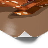 Poster Punjabi Femme Spinnig Charkha - Mode de vie rural (Coin)