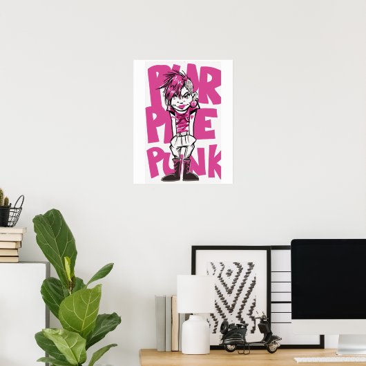 Poster Punk (Bureau à domicile)