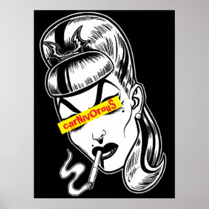 Poster Punk Femme Fatale