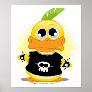 Poster Punk Rock Duck
