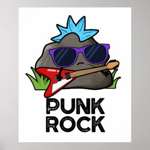 Poster Punk Rock Musique Drôle Pun
