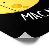 Poster Puns Cheesy Mac Me So Happy Funny Food Pun Dark BG (Coin)