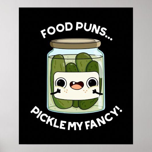 Poster Puns de nourriture Picker Mon Fancy Amusante Pun d (Devant)