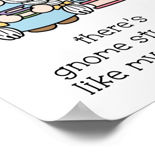 Poster Puns Gnome Décor De Classe De L'Enseignant (Coin)