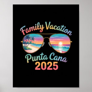 Poster Punta Cana 2025 Vacances familiales en famille T-s