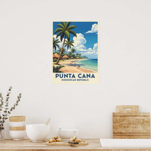 Poster Punta cana beach paradis (Cuisine)