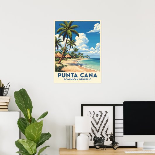 Poster Punta cana beach paradis (Bureau à domicile)