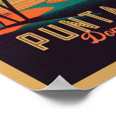 Poster Punta Cana DR Retro Sunset Souvenirs 1960 (Coin)