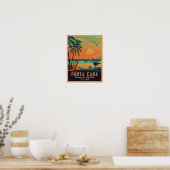 Poster Punta Cana DR Retro Sunset Souvenirs 1960 (Cuisine)
