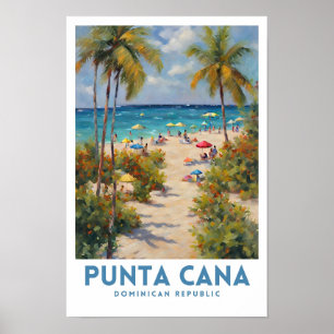 Poster Punta Cana République Dominicaine Voyage esthétiqu