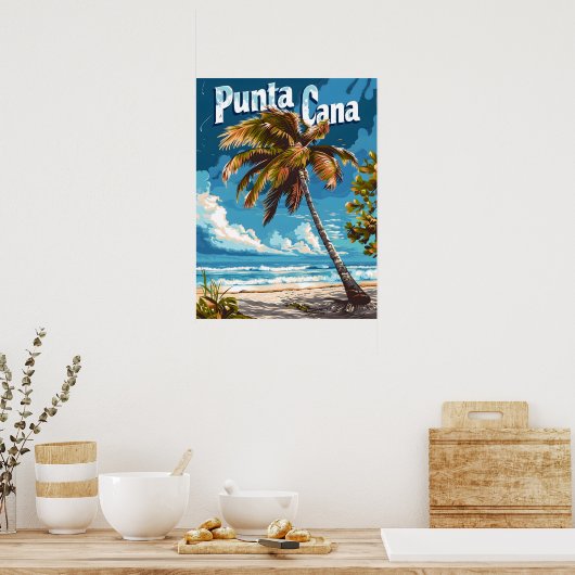 Poster Punta Cana Vintage (Cuisine)