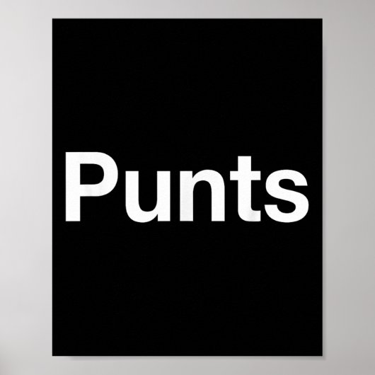 Poster Punts Funny Shirt, Punts Funny Saying Quote Shirt, (Devant)