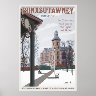 Poster Punxsutawney, Pennsylvanie