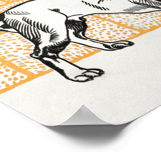 Poster Pup vintage (Coin)