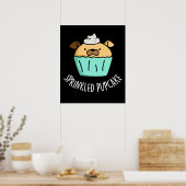 Poster Pupcake Pupcake Pupcake Pun Dark BG (Cuisine)