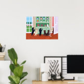 Poster Pupies de carton Labrador Art Imprimer (Bureau à domicile)