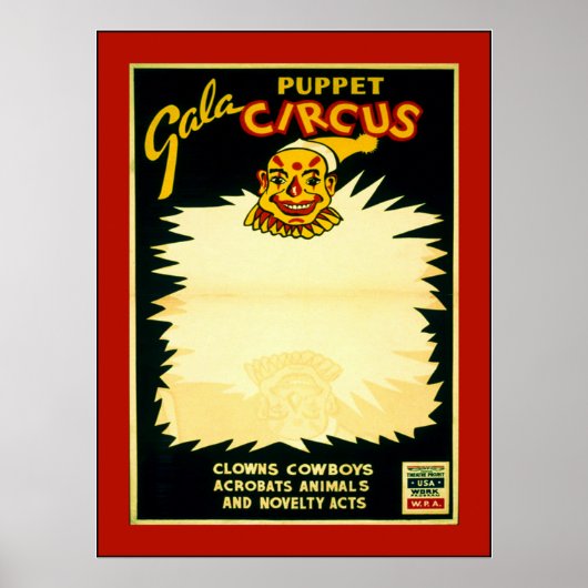 Poster Puppet Circus (Devant)