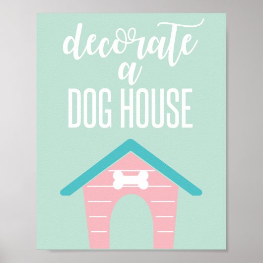 Poster Puppy Anniversaire Signal de fête Décorez une mais (Devant)