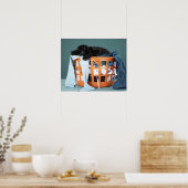 Poster Puppy lying in laundry basket (Cuisine)