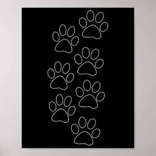 Poster Puppy Paws Chien Prints Papa Pup Maman Bon Garçon  (Devant)