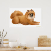 Poster Puppy Pomeranian (Cuisine)