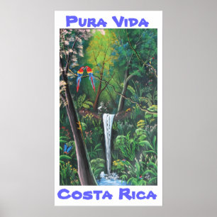 Poster Pura Vida Costa Rica