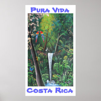 Poster Pura Vida Costa Rica