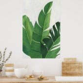 Poster Pura Vida - Feuilles tropicaux (Cuisine)