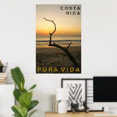 Poster PURA VIDA Playa Flamingo (Bureau à domicile)